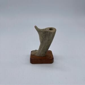 Handmade Antler Pen Holder. 3.25" Height